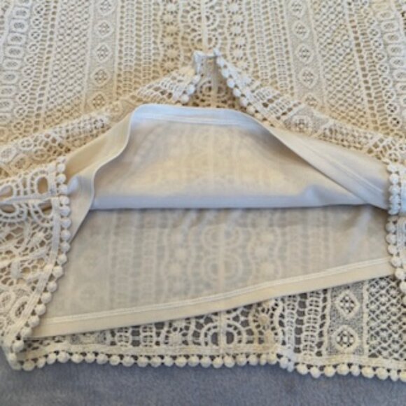 Adiva Women's Lace Tank Top With Spaghetti Strap Camisole Cream New With Tags XL - Picture 10 of 15